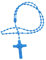 QUEENYARD Rosenkranz-Perlen, leuchtende nachtleuchtende Halsketten, Katholizismus, religiöser Schmuck, Party-Geschenk zum Gebet, 60 cm, Kunststoff, Kein Edelstein