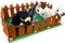 X-Group4th Pferdezaun - Gehäuse für Baby Horse Mini - Zaun Panel - Spielzeug - Weideland für das Pferd, Hobby Horse - Zubehör für EIN Plüschpferd - 56x38x15 cm