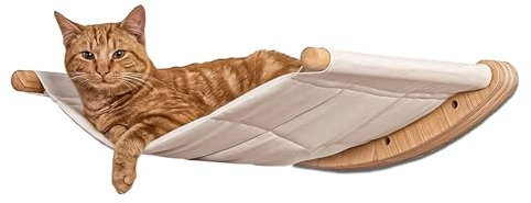 Billowvolve Katzen Hängematte Wandregale Haustier Wandhängematte Comfy Wandbett Wandmöbel zum Klettern und Liegen