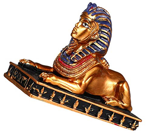 VOSAREA Resin Statue Ägyptische Figur für Tischdekoration Fotografie Requisiten Home und Büro Deko Kompakte für Kreative Wohnkultur