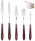Giantree 5 Pieces Cake Cream Spatula, Stainless Steel Cake Spatula with Frosting Icing Decorating Knife, Art Painting Baking Pastry Tool Palette Knife for Cake Fondant Chocolate