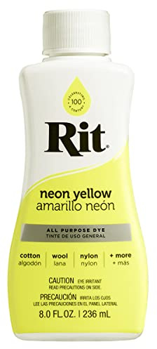 Rit - Tinte líquido multiusos amarillo neón 236 ml