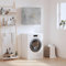 TJROO Wandschrank Innenmöbel Aufbewahrungsschrank Anrichte für Schlafzimmer Wohnzimmer oder jeden anderen Wohnraum Minimalistisches Design Grau Beton 60 x 31 x 60 cm
