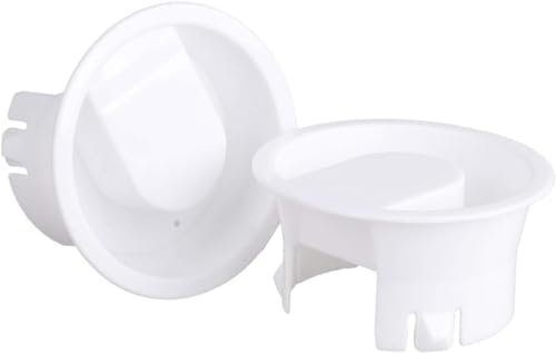 2Pcs White Glass Water Pitcher Lids Food Grade Plastic Anti-Dust Splash Resistant Stoppers Covers for Beverage Carafe Glass Pouring Pitcher, Beverage Serveware, Carafes