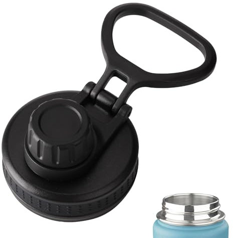 Bouchon à vis de rechange pour bouteille d'eau, réutilisable, compatible avec la plupart des gourdes de sport, bouchon anti-fuite, poignée antidérapante
