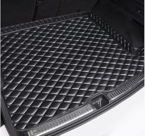 LANAZU Auto Kofferraummatten für Nissan X-Trail Rogue T33 2022-2025, Leder Kofferraumwanne Kofferraum Cargo Wasserdicht Antirutsch Kofferraum Schutzmatte,Black/D