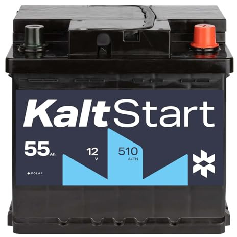 KaltStart BATTERIEN Autobatterie 12V 55Ah 510A/EN bis zu 3x längere Haltbarkeit ersetzt 44Ah 45Ah 50Ah 52Ah 53Ah