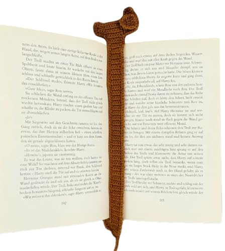 Dachshund Lesezeichen - 11 Zoll Lesezeichen | Baumwollmarker - niedliche Dackel Haken Design Buch Reader Geschenk Funny Dog -Form -Marker kreatives Lesen Accessoire Leichtes Gewicht für Bu