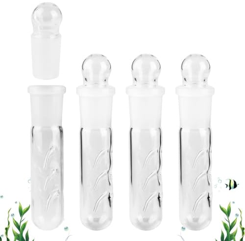4 Stück Planarienfalle: 3 Loch Schneckenfalle Aquarium, Glas Transparent Planaria Trap, Fangen Planarien, Schnecken, Blutegeln für Fisch Tank Aquarium