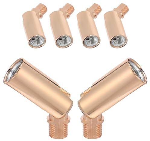 DOITOOL 6Pcs Metal M10 Ceiling Light Adapter 180° Rotating Sloped Ceiling Fan Mount Bracket Suspension Canopy Converter for Pendant and Spot Lights