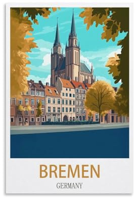 1000-Teile-Puzzle, Bremen, Deutschland, Puzzle für Erwachsene, klassisches Puzzle für Teenager, Jungen und Mädchen, 38 x 26 cm