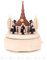 Rudolphs Schatzkiste Musikdose Musikdose mit Seiffener Kirche und Kurrende, Figuren schwarz Breite x Höhe x Tiefe 12 cmx15 cmx12 cm NEU Erzgebirge Spieldose Spieluhr