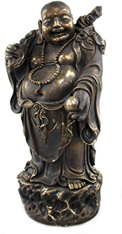 DARO DEKO Buddha Figur XXL stehend 47 x 100cm Gold