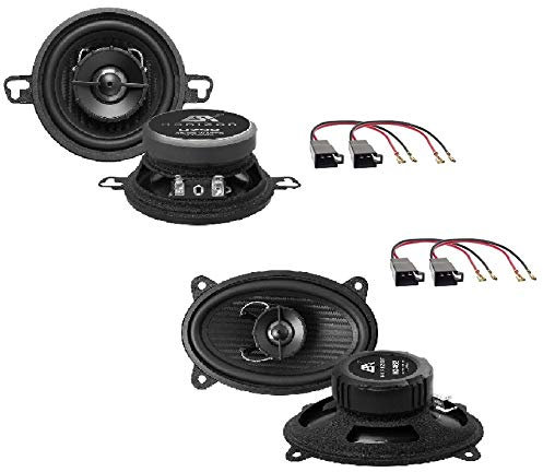 Lautsprecher für VW Golf 2 II Polo 86c 6N Komplettset Boxen vorne+hinten ESX