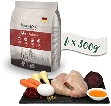 VenandiAnimal Premium Trockenfutter für Katzen, Huhn 6 x 0.3 kg, getreidefrei mit viel frischem Fleisch, 1.8 kg