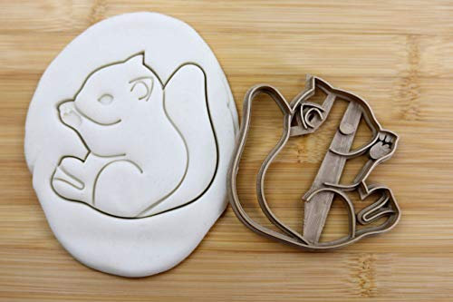my3dbase GmbH Eichhörnchen Keksstempel/ Ausstechform Keksausstecher PLA ca.8cm