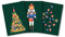 Weihnachtskarten vintage Set 3-teilig NUSSKNACKER, Postkarten Set Postkarte Weihnachten Weihnachhtskarten Weihnachtsgeschenke Grußkarten