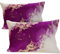 PETTI Artigiani Italiani - Coppia di Federe Cuscino 50x80 cm in Microfibra, Cuscini Arredo Camera da Letto, Divano, Salotto, Set 2 Fodere Copricuscino, Federa Marble Viola, 100% Made in Italy