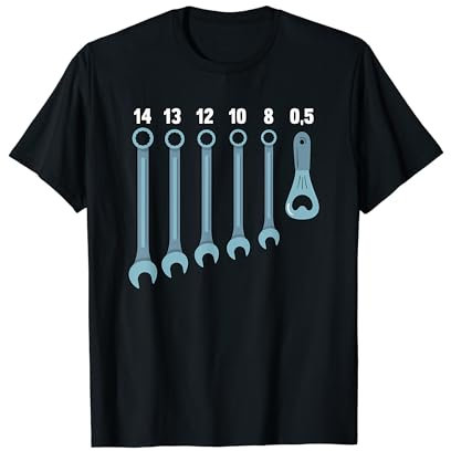 Mechaniker-Mechaniker-Schraubenschlüssel-Set, Bieröffner T-Shirt