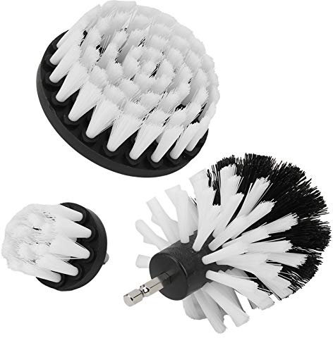 3Pcs Drill Brush Set Power Scrubber Cleaning Accessories for Bathtub Tile Toilet, Nylon Brush Set