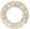 URBNLIVING Light Up LED Festive Decorative Christmas Wall Door Hanging Wreath | Battery Operated Pre Lit Xmas Wreath (Wire & Pearls, 30cm 20LEDs)