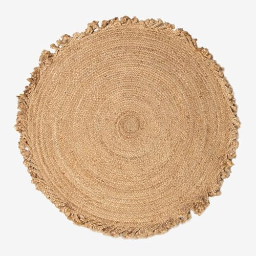 SKLUM Runder Teppich aus Naturjute Ondes Ø120 cm