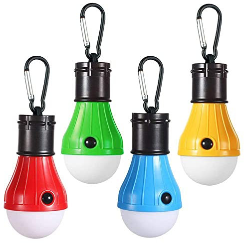 LED Tent Lights Lamp - Camping Gear and Equipment, Compact Camping Light Bulbs, Portable Hanging Battery Powered Tent Lights forHurricane Emergency Backpacking Hiking Outdoor and Indoor, Outage