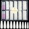 Kiiwah 500 Pièces Faux Ongles de Ballerine, 10 Tailles Capsules Ongles Artificiels en Acrylique avec Boîte Rangement pour Femmes Filles (Naturel)