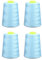 Phönix 4x5000m Universal Qualitätsgarn, Stärke 120 Nähgarn für Overlock-Nähmaschinen (Babyblau)