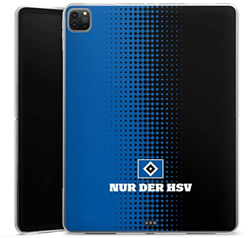 DeinDesign Silikon Hülle kompatibel mit Apple iPad Pro 12.9 (2020) Case Tablet Hülle Offizielles Lizenzprodukt HSV Hamburger SV