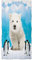 Zomer Strandtuch 70x140cm,Bedrucktes Mikrofaser Badetuch-Eisbär & Pinguin,Blau