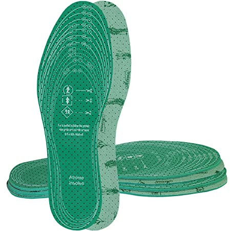 FOOT MATE Einlegesohlen Anti Schweiß 3 Paare - Schuheinlagen Schweißfüße AROMA mit Grün Tee Duft für Damen und Herren - Schuhsohle aus Latex mit Baumwollschicht