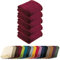 REDBEST Microfaserdecke Amarillo 5er-Pack, Fleece-Wohndecke, Sofadecke Bordeaux Größe 150x200 cm - kuscheliger Teddyfleece, pflegeleicht, waschbar