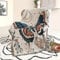 Shesyuki Boho Wurf Decke Reversible Baumwolle Bohemian Tapestry Hippie Zimmer Dekor Teppich Stuhl Couch Sofa Abdeckung Outdoor Decke Doppelseitig (Monat Motte Weiß, 50x60)