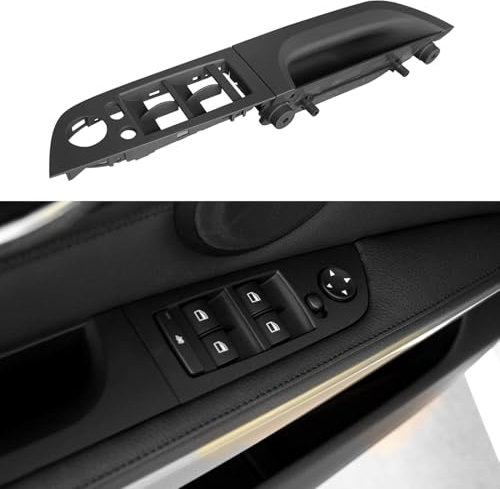 TTCR-II Kompatibel mit Türgriff Innen Links 3er E90 E91 Linke Vordertür Griffverkleidung 2004-2007,Fensterschalter Armlehnenverkleidung für 3er E90 E91 318i,320i,325i,328i,330i,335i-37.5CM