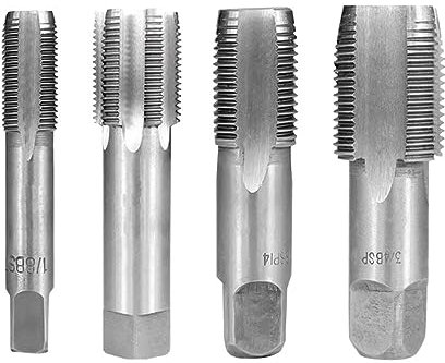 SBTRKT Kegelgewindebohrer Rohr G1/8 1/2 3/4 1 HSS Kegelrohrgewindebohrer BSP Metallgewindeschneidwerkzeuge Gewindebohrer Gewindewerkzeuge (Color : G1-3/4)