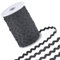 GORGECRAFT 50m X 5mm RIC-Rac-Besatzband Schwarze Wellenbiegung Fransenbesatz Gewebtes Geflochtenes Gurtband Kantenspitze Für Heimwerker Nähen Kleid Kleidung Verschönerung Hochzeit Schleifen Dekor