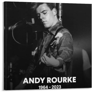 Poster mit Andy Rourke (22), dekoratives Gemälde, Leinwand, Wandposter und Kunstdruck, modernes Familienschlafzimmer-Dekor-Poster, 50 x 50 cm