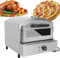 BTURYT Thermomètre Électrique pour Four À Pizza De 2000 Watts, Grille - Pain en Acier Inoxydable, Contrôle De Température De 350 ℃, Four À Comptoir, Verre Épaississant Antidéflagrant pour Barbecue