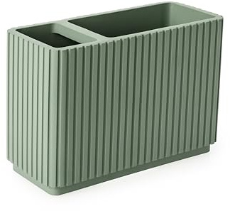 Newly Launched Blue Canyon Berkeley Toothbrush Tidy, Durable Construction, Bathroom Storage Organiser, Toothbrush Caddy, Bathroom Countertop Storage, Brush Holder, Versatile Holder, Lightweight, Green