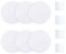 UFURMATE Wandloch-Abdeckplatte, PVC-Kunststoff, Deckenabdeckung, blanko, rund, dekoratives Wandplatten-Reparatur-Set für Boden, Decke und Wand, 12,7 cm, 6 Stück