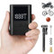 Flintronic 100Psi Tiny Electric Bike Pump, Portable Bicycle Tire Pump with Digital Pressure Gauge for Presta, Schrader Valve,Type-C, 500Mah,Rechargeable Tire Inflator Air Pump for Bicycles