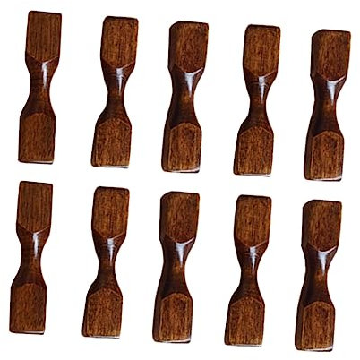 WATIIFUFU Porta Bacchette in Legno A Forma di Manubrio 10 Pezzi Utensile da Cucina