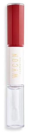 WYCON Cosmetics DOUBLE GIFT LIQUID LIPSTICK & LIP GLOSS Rossetto liquido e lucidalabbra 2 in 1 per labbra piene e luminose - 06 TIMELESS