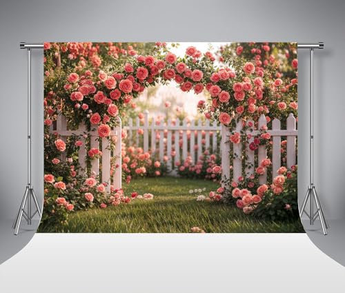 Kate 10x10/3x3m Spring Photo Background Floral Arch Backdrop for Portrait Photography Microfiber Outdoor Wedding Birthday Backdrop for Photo Studio Photography Props