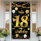 18 Geburtstag Deko Mädchen Banner, 18 Geburtstag Deko,Alles Gute zum Geburtstag Banner 18 Geburtstag, Deko 18. Geburtstag Sfeier Liefert Foto Prop Kuchen Tisch Banner