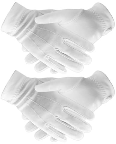 2 Paar Baumwollhandschuhe Weiß Handschuhe Kostüm Weiße Handschuhe Herren Stoffhandschuhe Weiß Baumwolle Weisse Stoffhandschuhe Handschuhe Weiße Handschuhe Damen Weiße Baumwollhandschuhe Herren