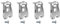 4 Pcs Belt Hook Clip for Cordless Drills Driver Power Tools, Belt Clip Hook Cordless Drills Driver Power, with 4 Screws