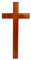 Gwezmxs Jesus Kreuz Wand aus Holz, Kruzifix zum Aufhängen, Christliche Dekoration - 15x30cm