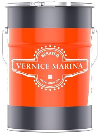 BEKATEQ BE-400 Vernice marina trasparente 5l lucido I Vernice per legno, imbarcazioni, mobili, scale I Vernice per parquet altamente durevole e resistente alle intemperie I Per interno ed esterno